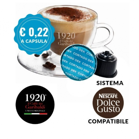 Cappuccino Cortado Decaffeinato - SOLUBILI E INFUSI - 1920 Caffè - NESCAFÉ DOLCE GUSTO