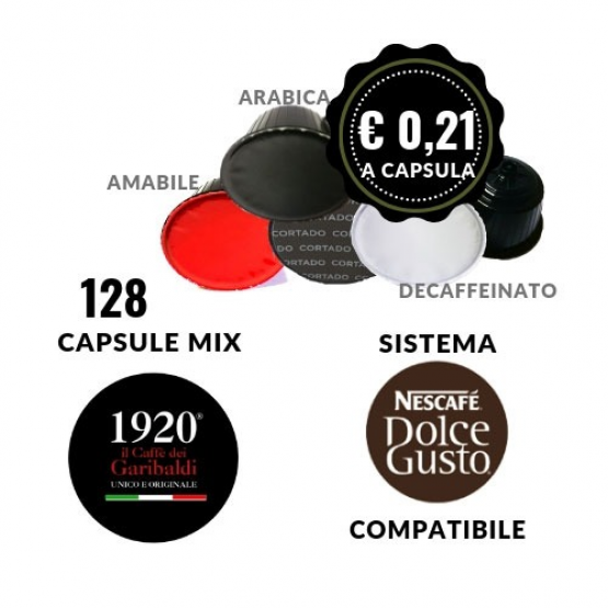 128 capsule mix 4 gusti - OFFERTE WOW - NESCAFÉ DOLCE GUSTO